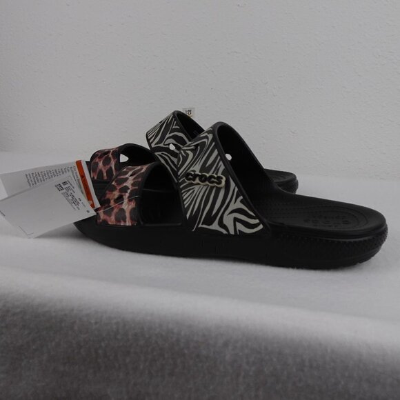 Crocs Animal Print Slides Men's Size 15 US Double Strap Sandals - Picture 6 of 10
